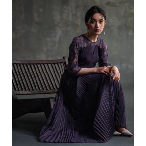 ワンピース ワンピース ドレス レース袖 ミモレ...の商品画像