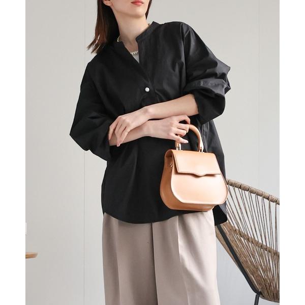 ブラウス シャツ ポイントパールブラウス レディース