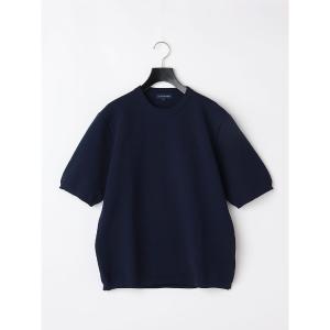 tシャツ Tシャツ メンズ 鹿の子ニット　Tシャツ　ネイビー/グレー/オフホワイト｜ZOZOTOWN Yahoo!店