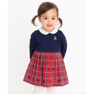 MIKI HOUSE（ミキハウス） ワンピース うさこ切り替え半袖ワンピース