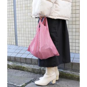 エコバッグ バッグ 「クルっと結んでバッグにIN♪」コンパクトプリーツエコバッグ