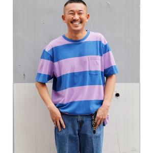 tシャツ ソフトジャージー ストライプ ポケットTシャツ メンズ レディース