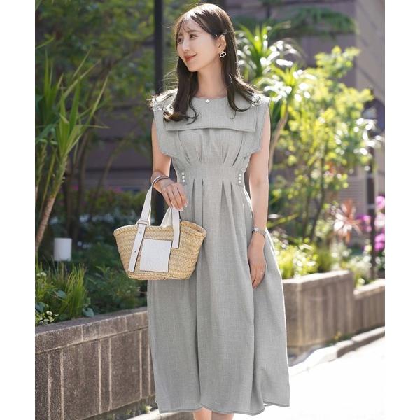 ワンピース 配色ステッチ セーラーカラー ワンピース le reve vaniller