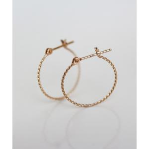 Jewel closet by L&Co. ピアス K10 2連風 フープピアス レディース