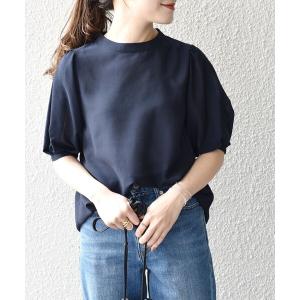 ブラウス シャツ 半袖 *「手洗い可能」レースショートスリーブブラウス レディース