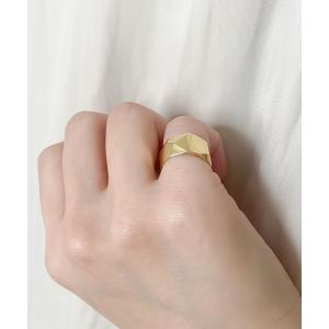 Jouete（ジュエッテ） 指輪 リング K10WG ウェーブ ピンキーリング