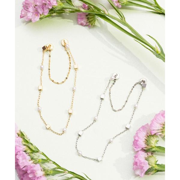 ブレスレット キューブパールマグネットブレスレット レディース