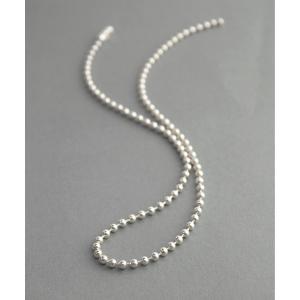 ネックレス 「anq.」SV925・ボールチェーン　ショートネックレス レディース メンズ