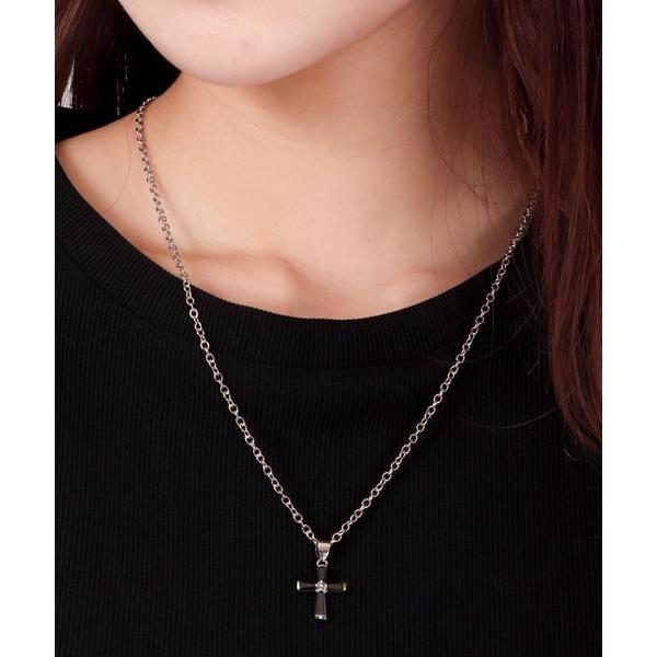 ネックレス JON クロスネックレス 韓国製 メンズ レディース