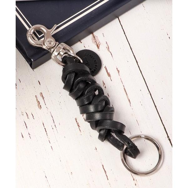 キーケース プラスレザー キーホルダー スネークノット