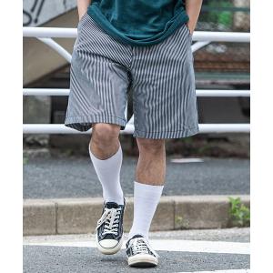 メンズ パンツ チノパン 「Dickies/ディッキーズ」TCツイル×デニムワイドハーフパンツ デニムショーツ｜zozo