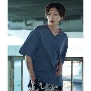 tシャツ Tシャツ オーバーサイズコットンデイリーユースVネックTEE