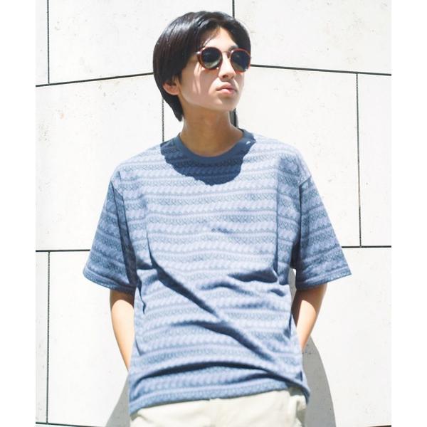 tシャツ 「UNIIT/ユニット」ジャガード ビッグシルエット　Tシャツ メンズ レディース