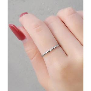 指輪 リング blackdia ocean ジルコニアナローリング レディース