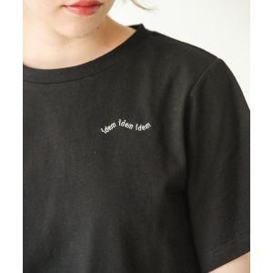 tシャツ Tシャツ レディース idem logo T-shirt/idemロゴ刺繍Tシャツ｜zozo