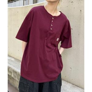 tシャツ Tシャツ ワッペン付きヘンリーネックTシャツ(ユニセックス)