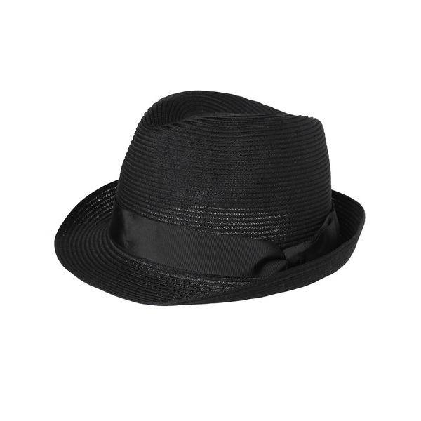 帽子 ハット 洗えるグログラン帯中折れハット メンズ レディース