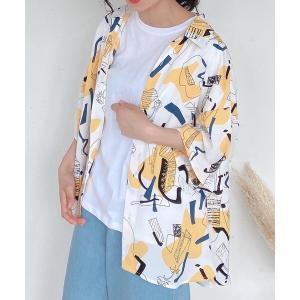 シャツ ブラウス ●着回し ビッグ半袖シャツ