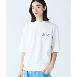 ラコステ トレーナー スウェット オーバーサイズクロックエンブレム 半袖スウェット メンズ レディース