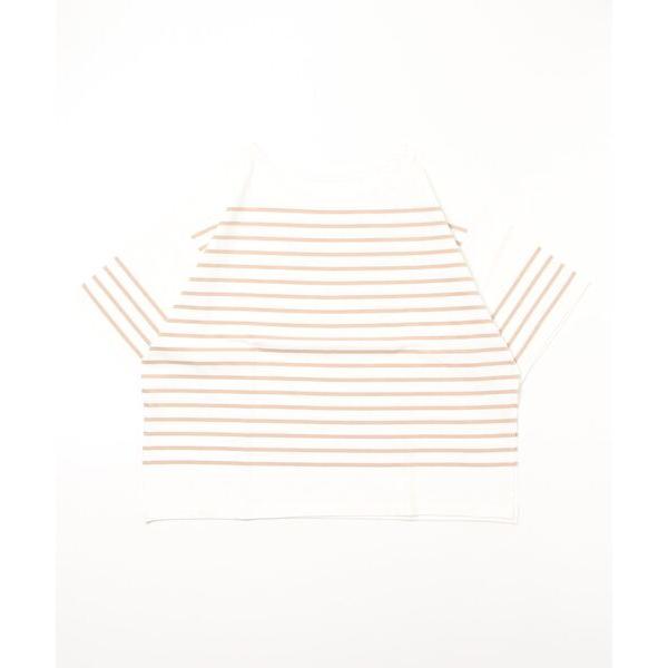 tシャツ Per sist ence/パーシエンス　パネルボーダー半袖Tシャツ レディース