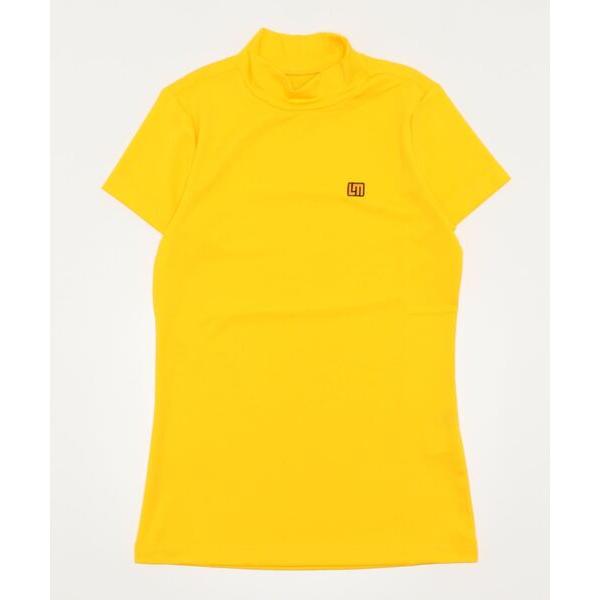 ブラウス シャツ LOUDMOUTH/ラウドマウス ゴルフウェア ワンポイントロゴ刺繍 無地 吸汗速...