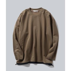 トレーナー スウェット HIGH GAUGE URAKE DRAWSTRING HEM TEE / ハイゲージウラゲドローストリングヘムＴ