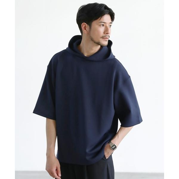 パーカー ハイポンチ半袖プルパーカー メンズ