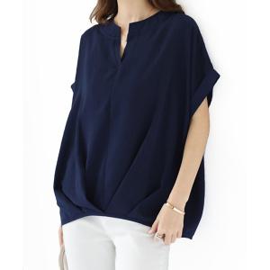 ブラウス シャツ 裾タックブラウス レディース