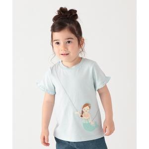 tシャツ 「吸水速乾」マーメイドモチーフTシャツ キッズ 子供服 女の子