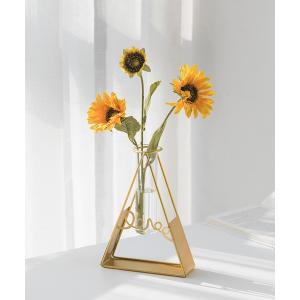 Francfranc（フランフラン） 花瓶 クロス フラワーベース S シルバー