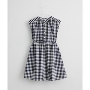ワンピース 「KIDS」リンクコーデ/リネン混シャツワンピース キッズ 子供服 女の子