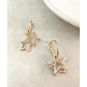 ピアス レディース ダブルスターフープピアス｜ZOZOTOWN Yahoo!店