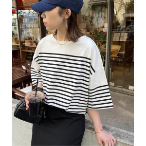 tシャツ 「WEB限定」バスクボーダービッグプルオーバー レディース