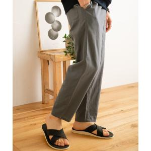 パンツ 綿麻イージーパンツ