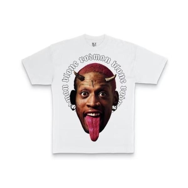 tシャツ A'GEM/9 × .kom「Dennis Rodman×VLONE/デニスロッドマン×ヴ...