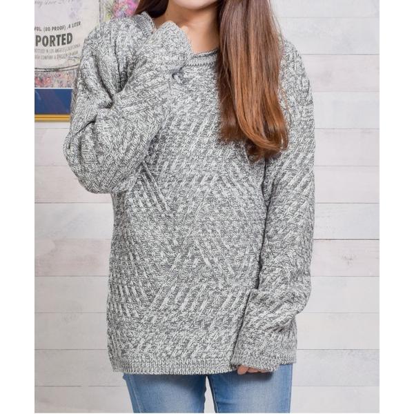 ニット セーター Bling Leadsダイヤ柄ニット レディース メンズ