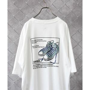 メンズ tシャツ Tシャツ 「CONVERSE」バック線画シューズＴシャツ｜zozo