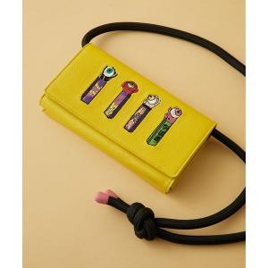 財布 ”PEZ(ペッツ)×ear”刺繍ウォレットショルダーバッグ　ZOO レディース メンズ
