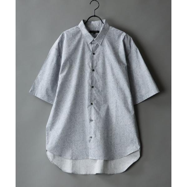 シャツ 日本製/Oversize Drop shoulder Paisley shirt/オーバーサ...