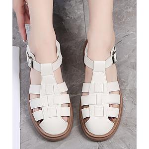 サンダル グルカフラットサンダル レディース