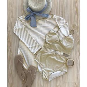 水着 ラッシュガード付き 体型カバー ビキニ ３点セット