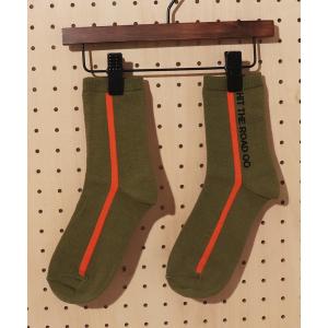 靴下 WEB限定 ネオンラインソックス(大人)