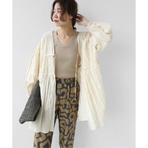 シャツ ブラウス 「追加」コットンボイルクリンクル2wayチュニック レディース