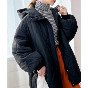 アウター 《ms+ ideal》冬の指名買い！中綿キルティングボリュームパーカー