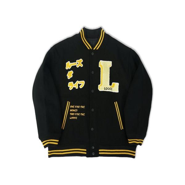 スタジャン ルーズ 「LOOSE」 - エンブロイダリー スタジャン スタジアム ジャケット 「Em...