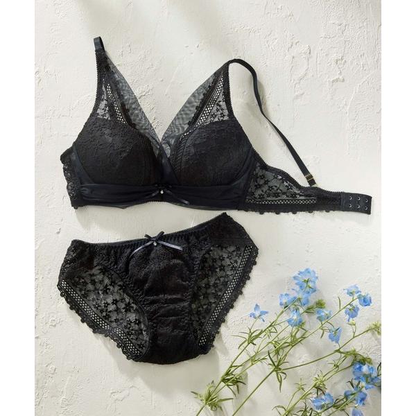 ブラジャー ショーツセット 桃バスト　レーシーブラレット＆ショーツセット