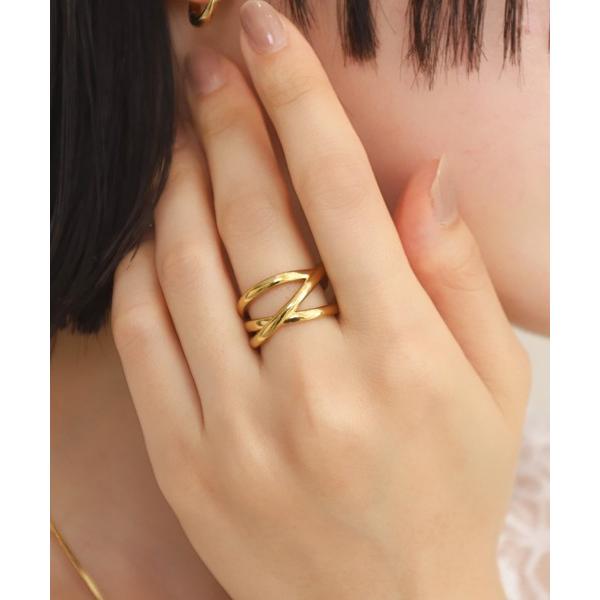 指輪 リング 「WEB限定」  ”Gleam”レイヤードリング/サージカルステンレス（金属アレルギー...