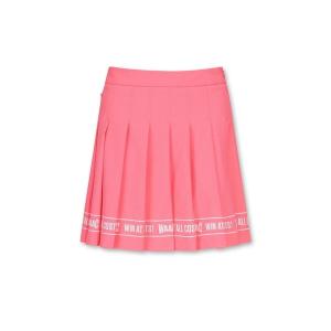 スカート WOMENS スローガンライン プリーツスカート