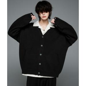 カーディガン メンズ extra quality Balloon sleeve dolman over cardigan/エクストラクオリティバルーン