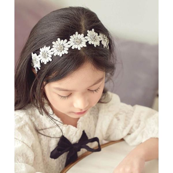 カチューシャ 「日本製」クレオ カチューシャ (3color) ハンドメイド お花 白 黒 ピンク ...